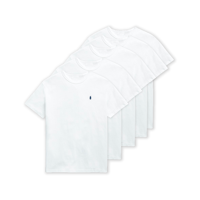 5-Pack Men's Classic Fit Crew Neck T-Shirt